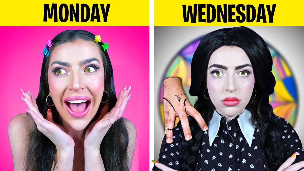How To Become WEDNESDAY ADDAMS!! (CRAZIEST TRANSFORMATIONS!)
