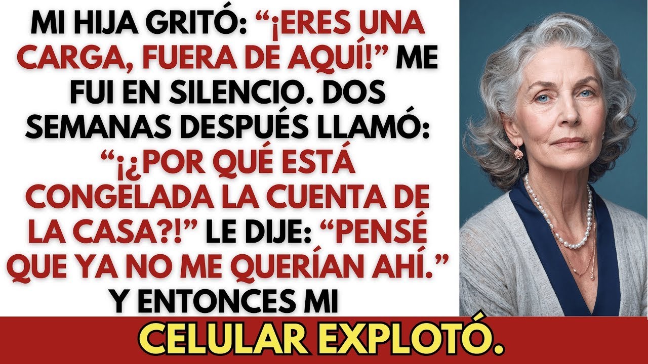 ¡Mi Hija Me Gritó： “Eres Una Carga, Lárgate Y Que No Vuelvas!” Pero Yo…