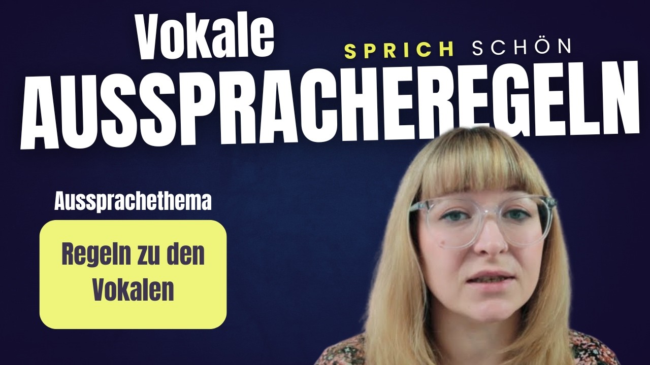 Aussprache-Regeln VOKALE | lange, gespannte und kurze, ungespannte Vokale akzentfrei aussprechen
