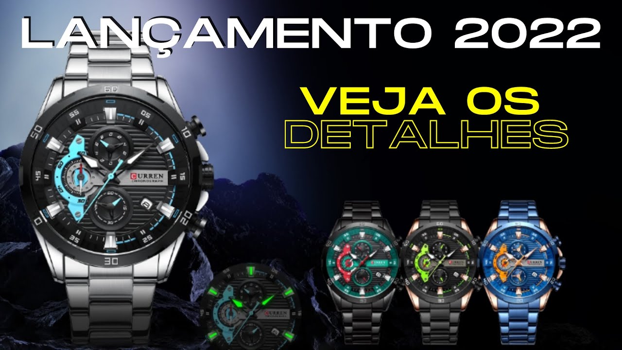 Rel&oacute;gio Masculino A&ccedil;o Inoxid&aacute;vel Curren 8402 | 2022