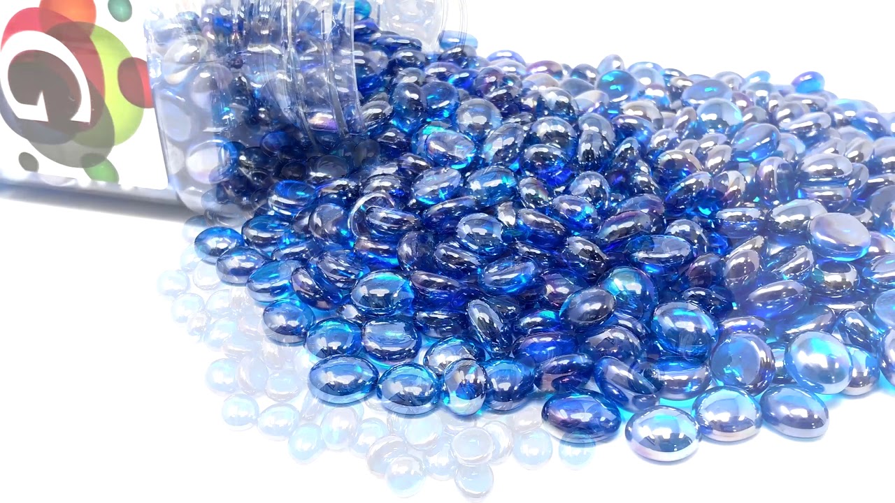 Gemnique Mini Glass Gems - Blue Luster (48 oz.)