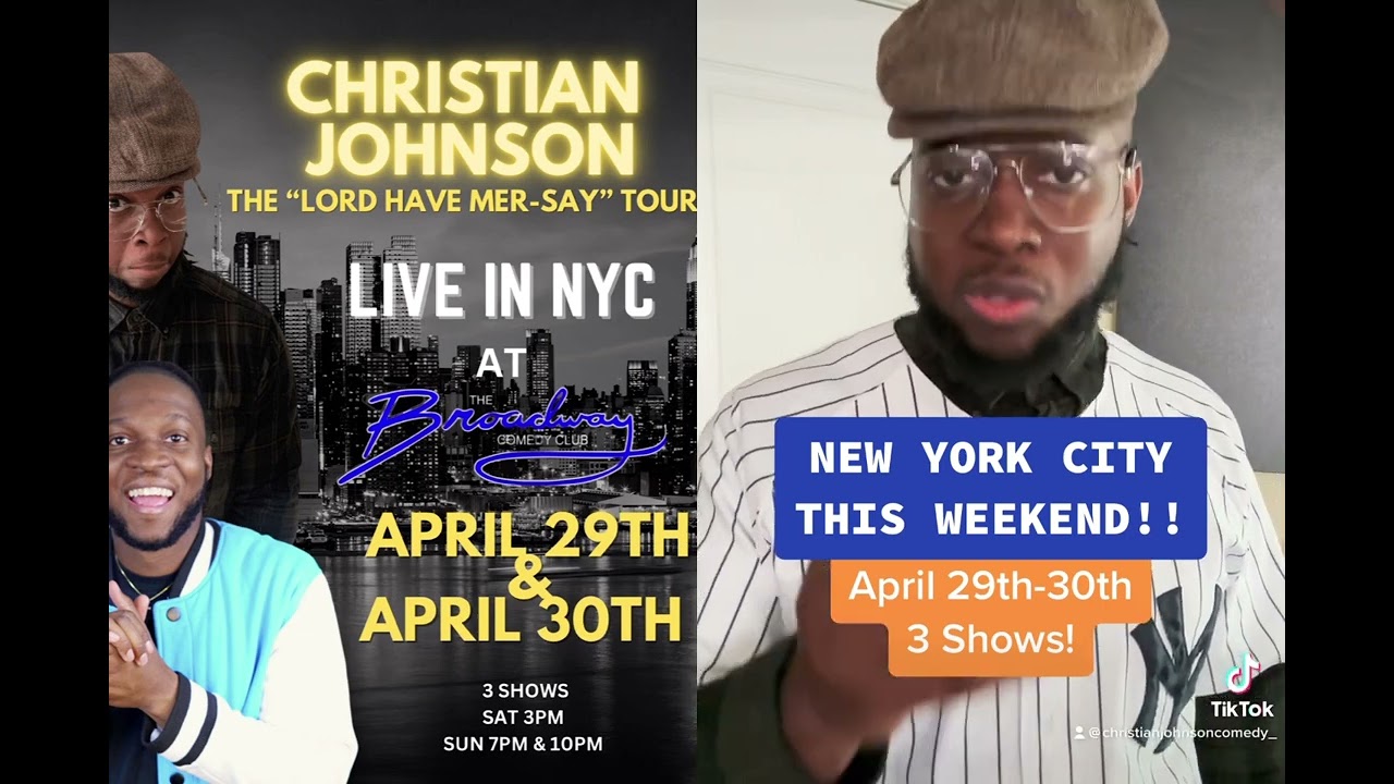 NEW YORK CITY April 29th & 30 at Broadway Comedy Club