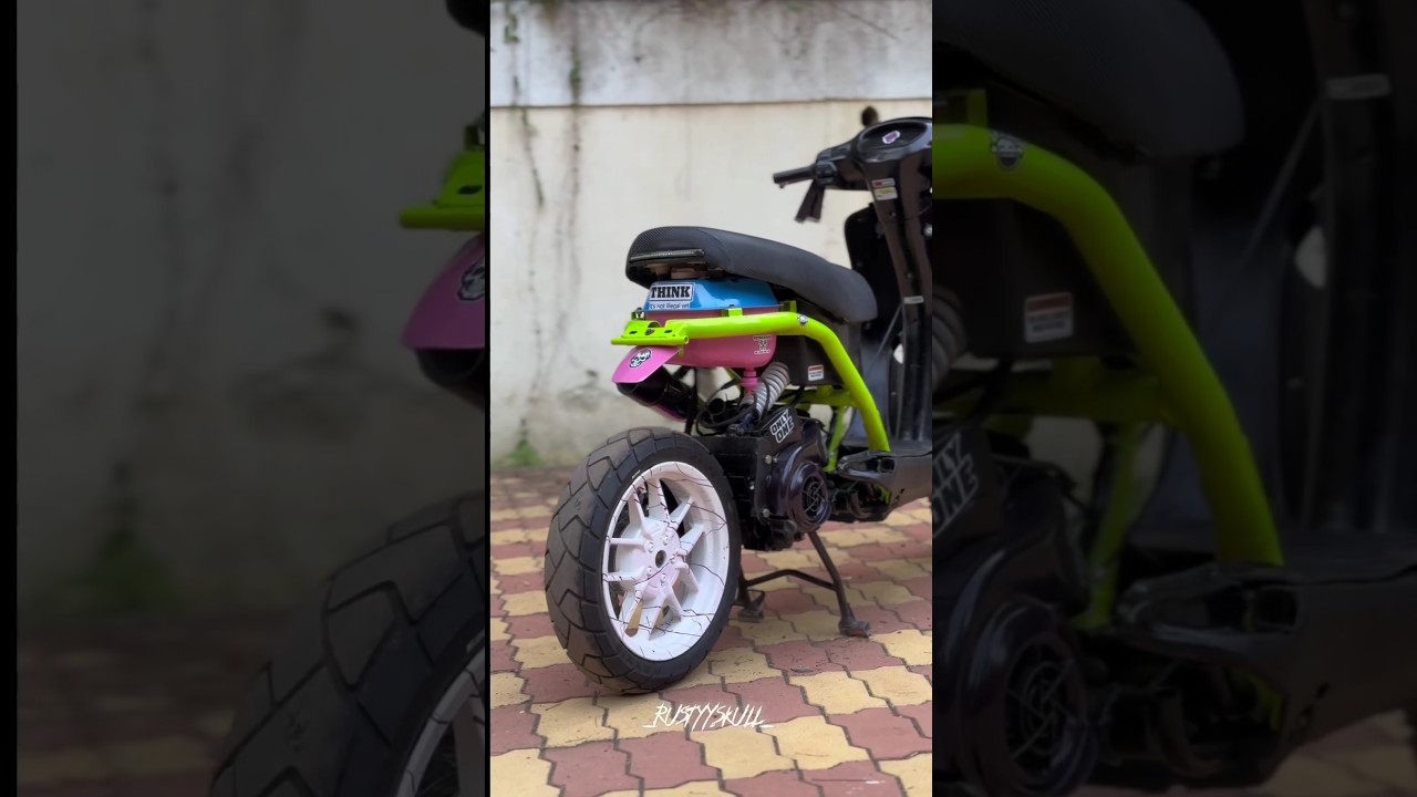 Country's first activa swapped with Aprilia 150 engine 💯📌 #shorts #activamodified