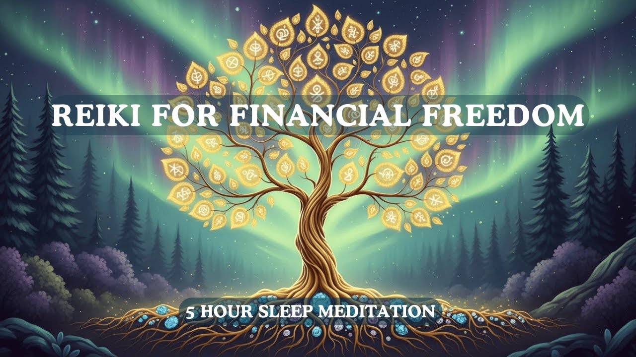 Reiki Healing Music | Sleep Meditation for Financial Freedom and Abundance | 963Hz + Theta 4.5Hz