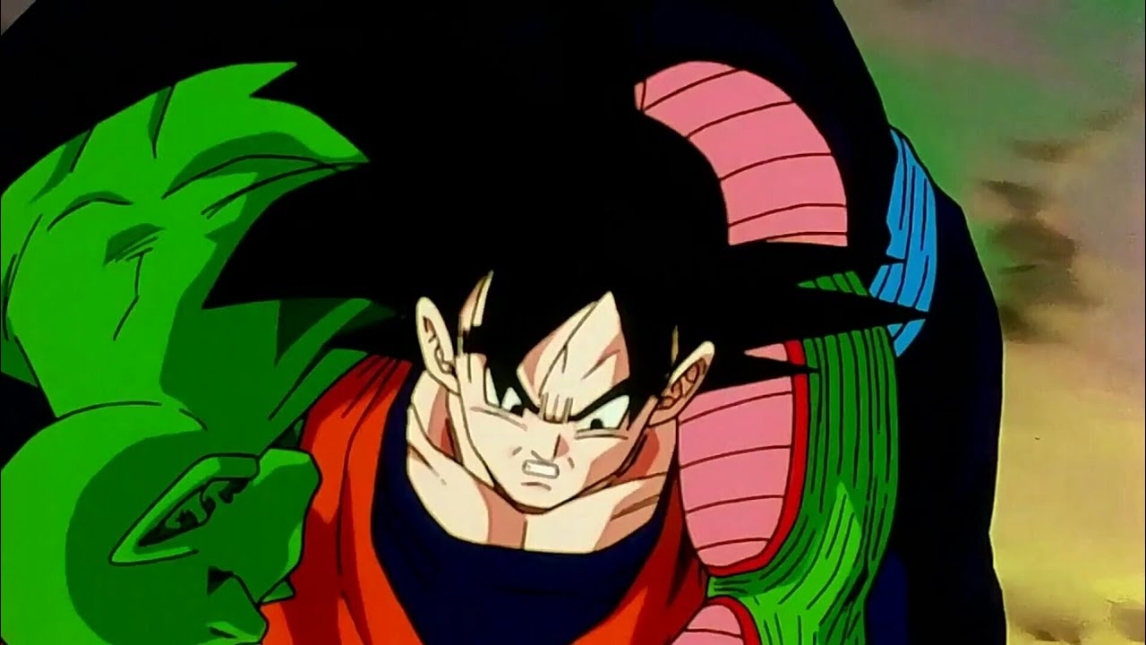 Goku protects his friends from a cill , dragon ball