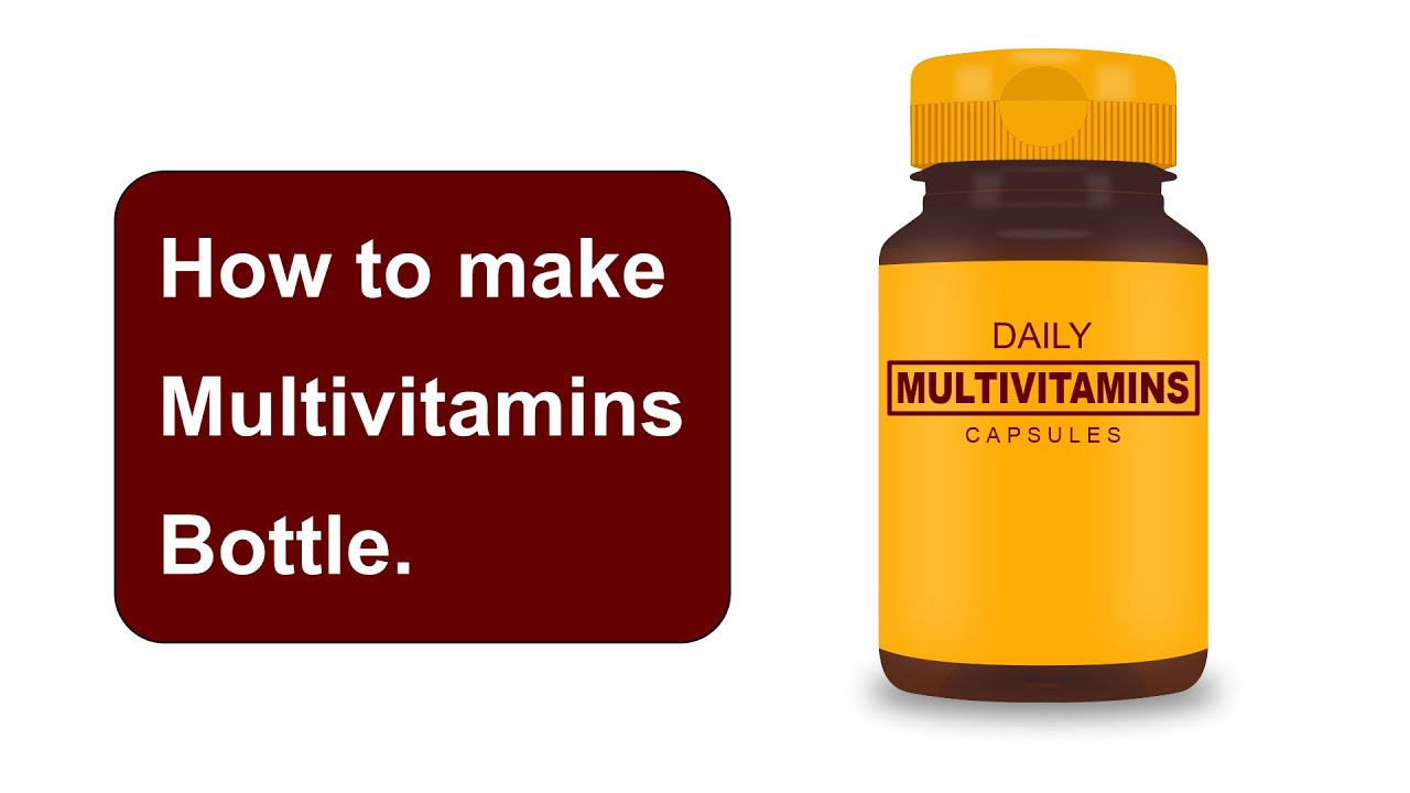 How to Make Multivitamins Bottle Using CorelDraw
