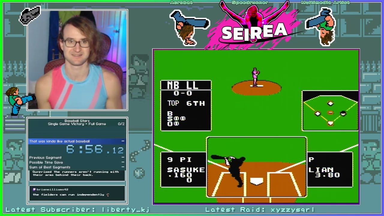 Baseball Stars (NES): Single Game Victory - Full Game in 12:45