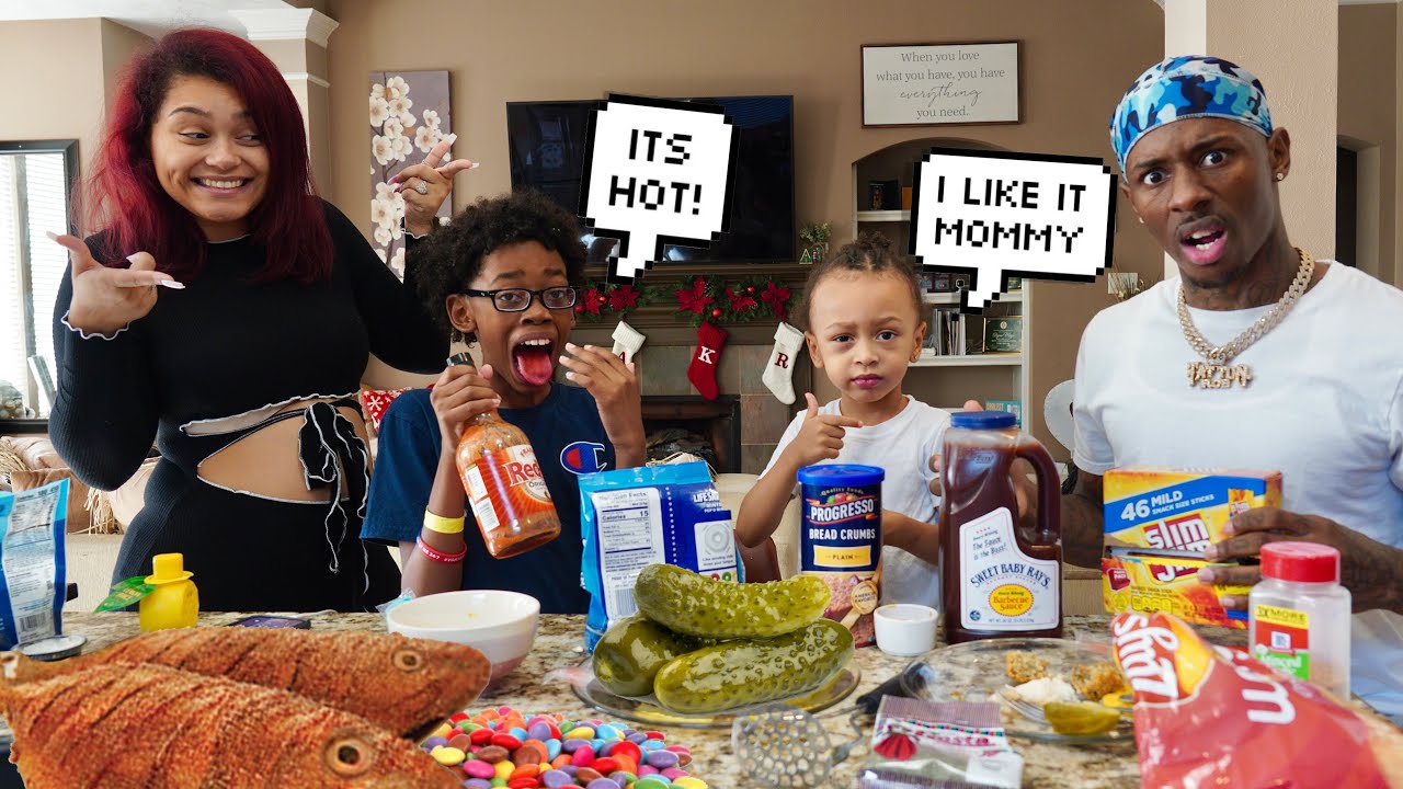 MAKING MY HUSBAND AND KIDS TRY MY PREGNANCY FOOD CRAVINGS
