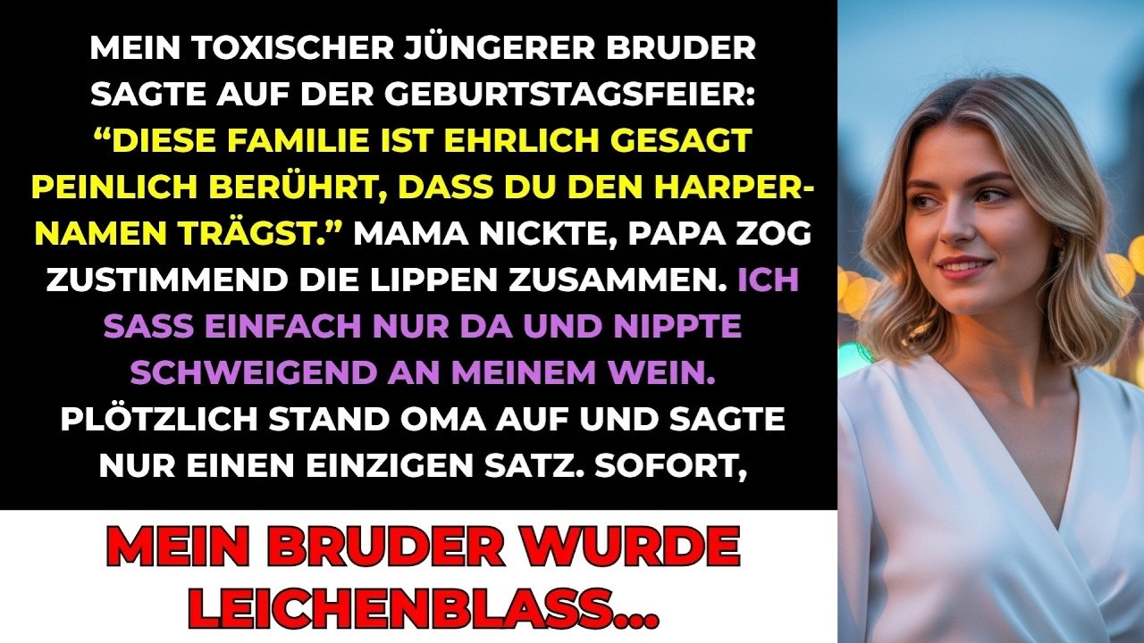 Mein Bruder Höhnte Mich An： ＂Diese Familie Schämt Sich, Dass Du Unseren Namen Teilst＂ – Oma Sagt