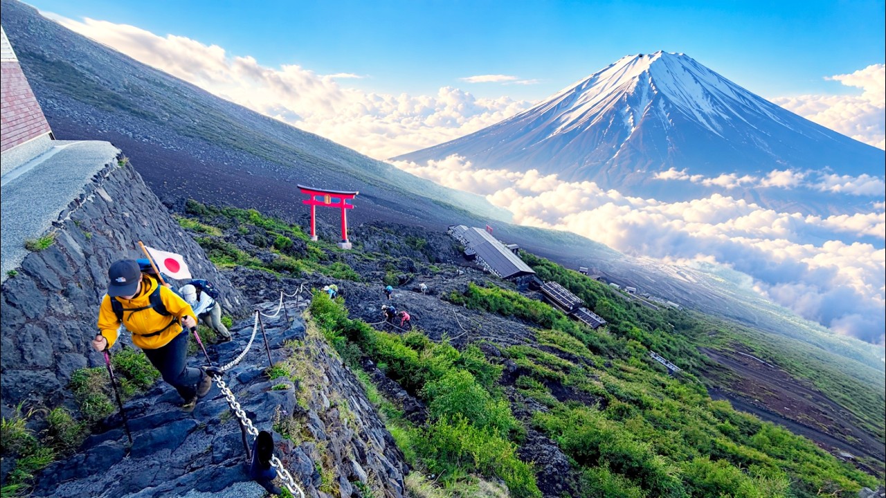 Dwudniowe wejście na najwyższą g&oacute;rę Japonii | 🇯🇵 Fudżi w pojedynkę🗻