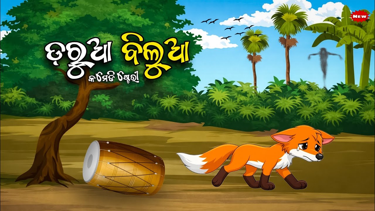 ବିଲୁଆ ଓ ଢୋଲ-Bilua O Dhola/Odia moral story/Odia Gapa/Odia animal story/Odia kahani/gapa
