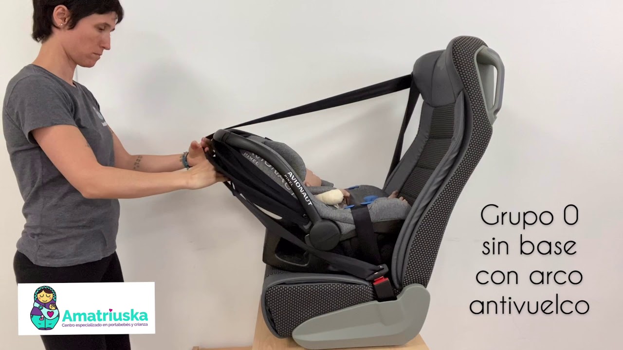 Silla de coche · Diferencias entre instalar un grupo 0 con base y sin base