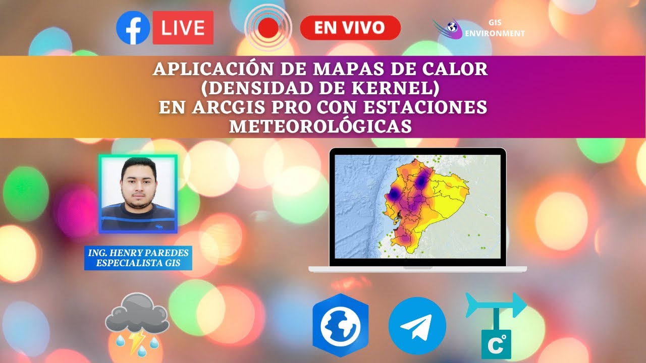 Aplicación de Mapas de Calor (Densidad de Kernel) 🔥☀️ en ArcGIS PRO con Estaciones Meteorológicas