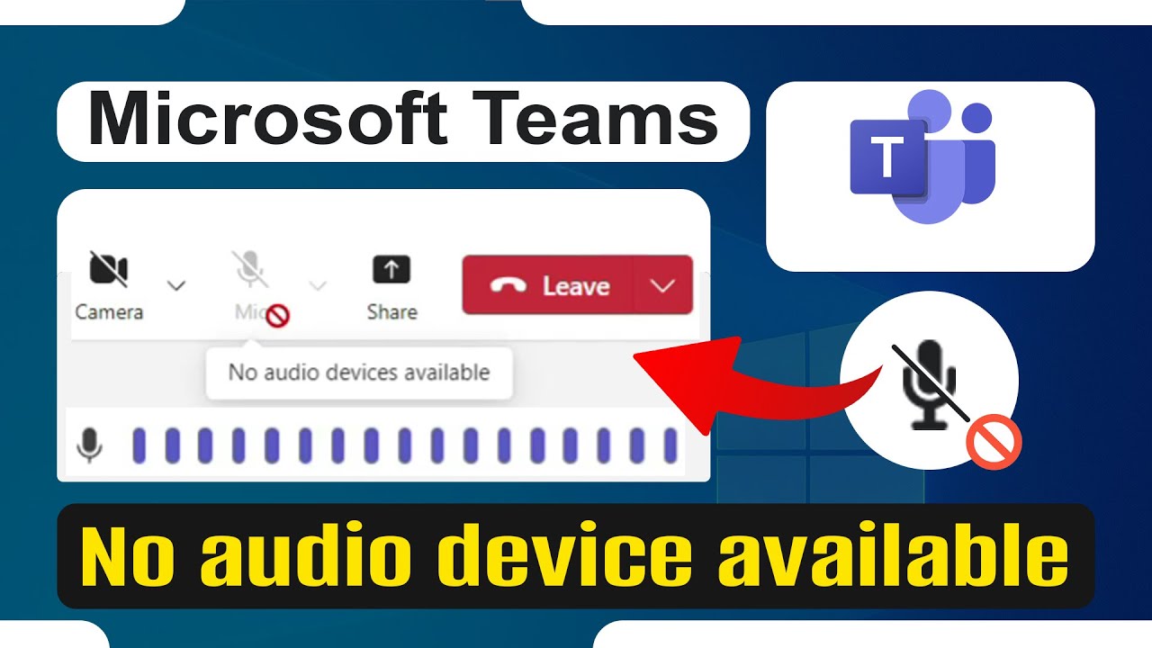 How to Fix a Microphone Not Working During a Meeting in Microsoft Teams on a Laptop