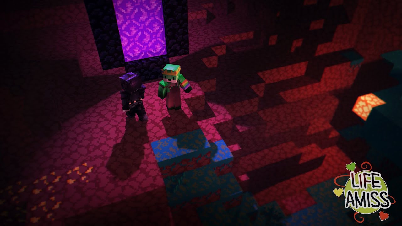 my friends are stuck in the nether, i have to save them!!