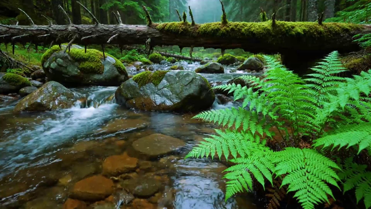 Calming Forest Ambience, Birds Singing Beautiful Stream Sounds for Deep Sleep🌿 Study Focus, Medicine