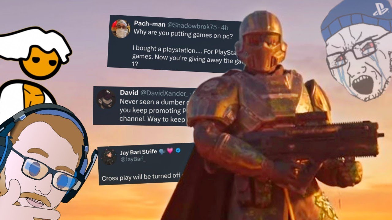 PS5 Fanboys Cry About Helldivers 2 Launching on PC with Crossplay