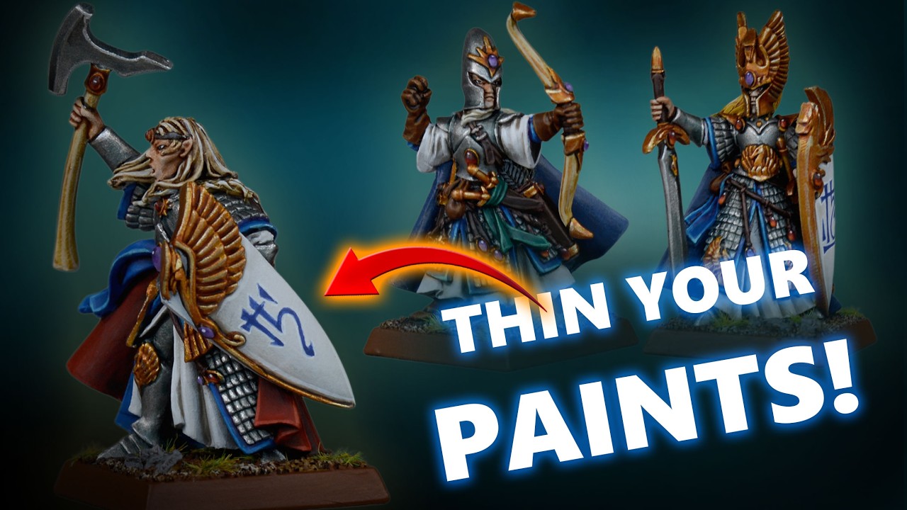 Thin Your Paints! And Other Painting Tricks for your Warhammer Models | The Old World High Elves