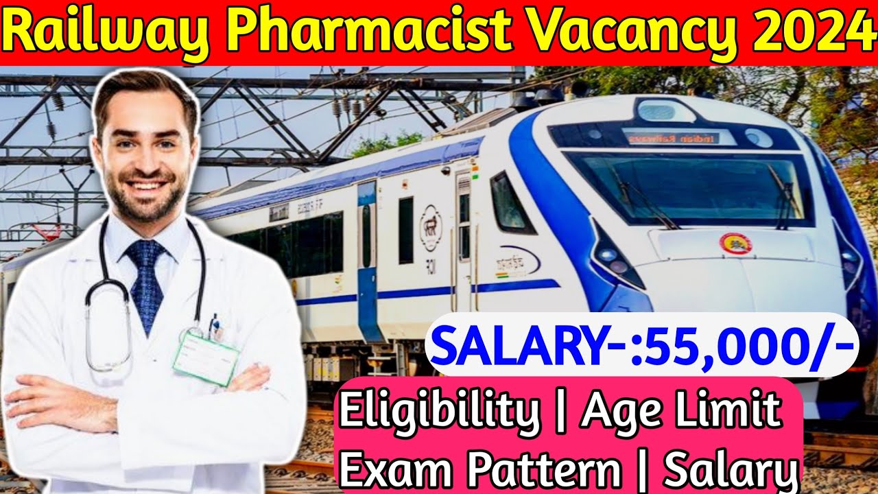 Railway Pharmacist Recruitment 2024//Railway Pharmacist Vacancy#railway #pharmacist