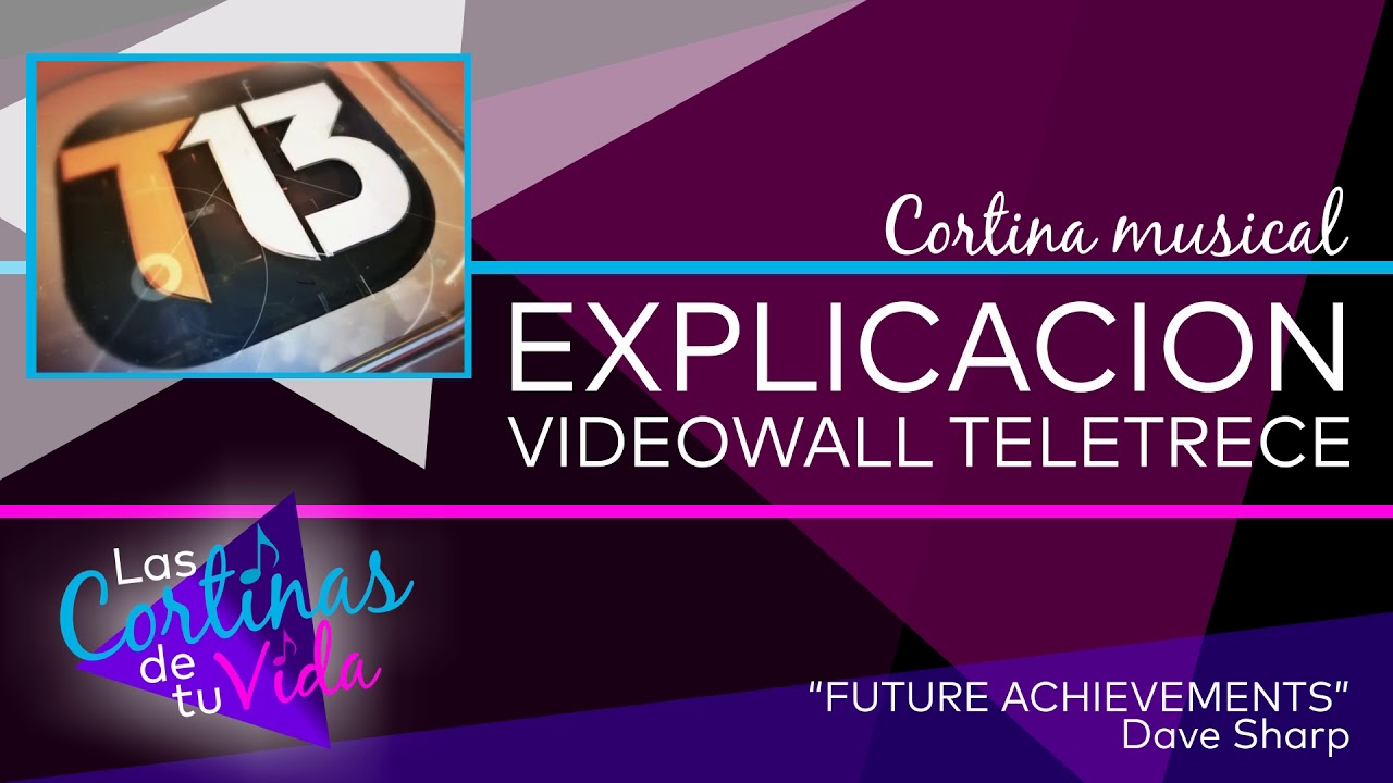 Cortina musical explicación y el tiempo en el videowall de T13