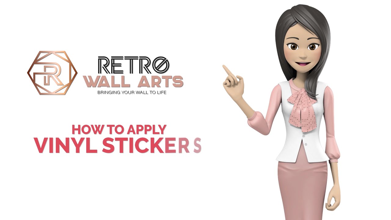 How to Apply Vinyl Wall Sticker Decals Tutorial Guide