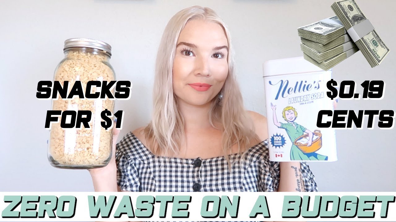 how to be sustainable on a BUDGET | free + cheap zero waste hacks