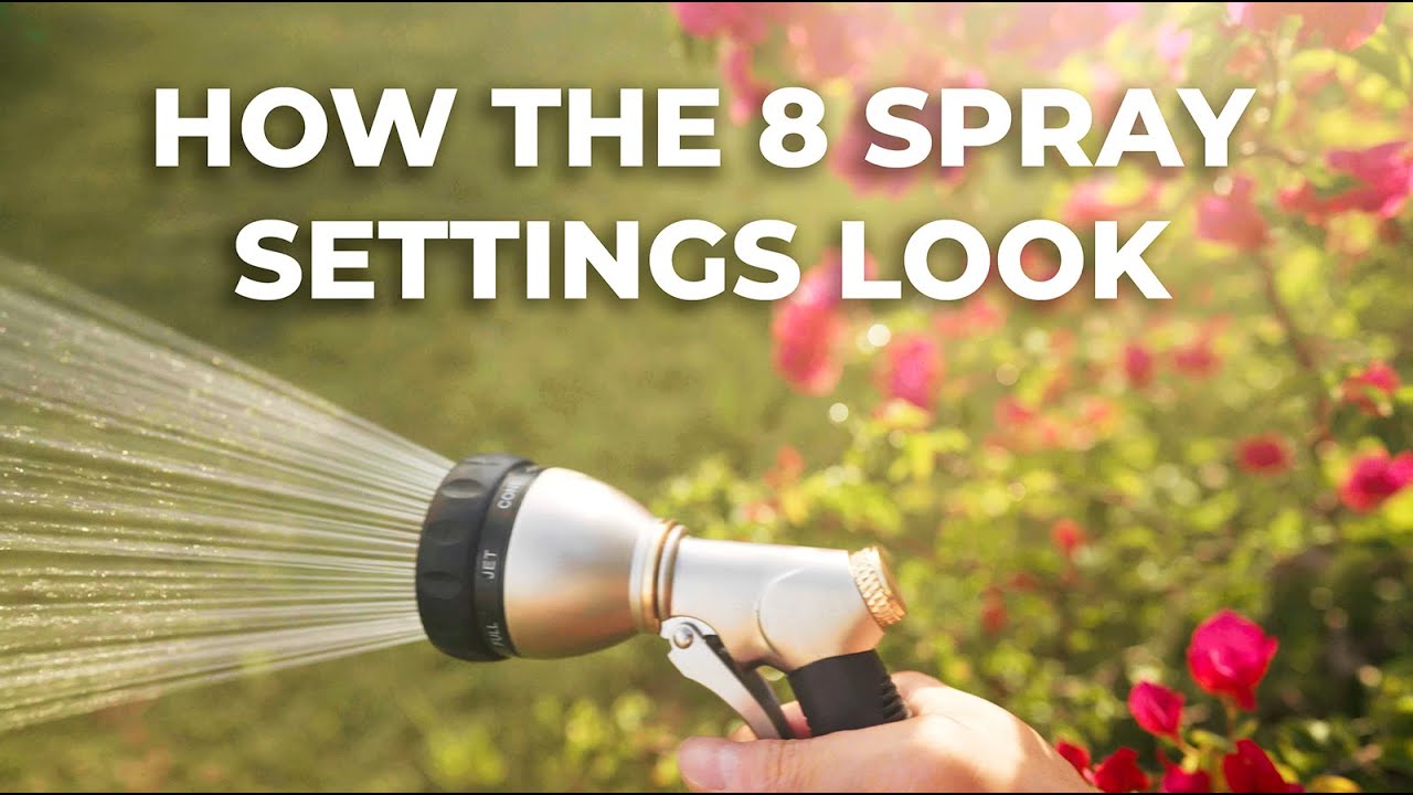 FANHAO Heavy Duty Garden Hose Nozzle, 100% Metal Water Nozzle with 8 Spray Patterns | A quick review