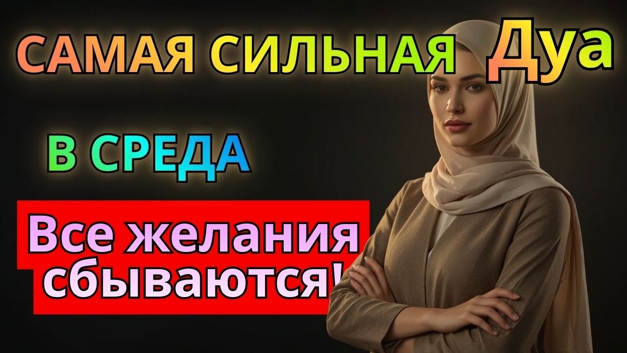 САМАЯ СИЛЬНАЯ ДУА В СРЕДА! РИЗК, БОГАТСТВО, УСПЕХ, СЧАСТЬЕ!