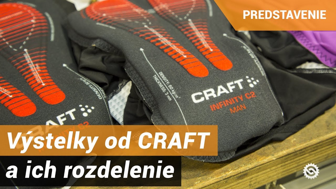 Výstelky od značky CRAFT a ich rozdelenie
