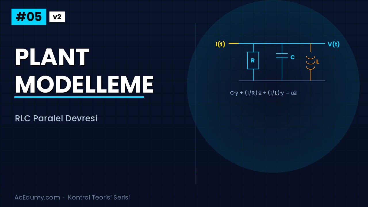 Kontrol Teorisi #05 (v2) — Plant Modelleme: RLC Paralel Devresi