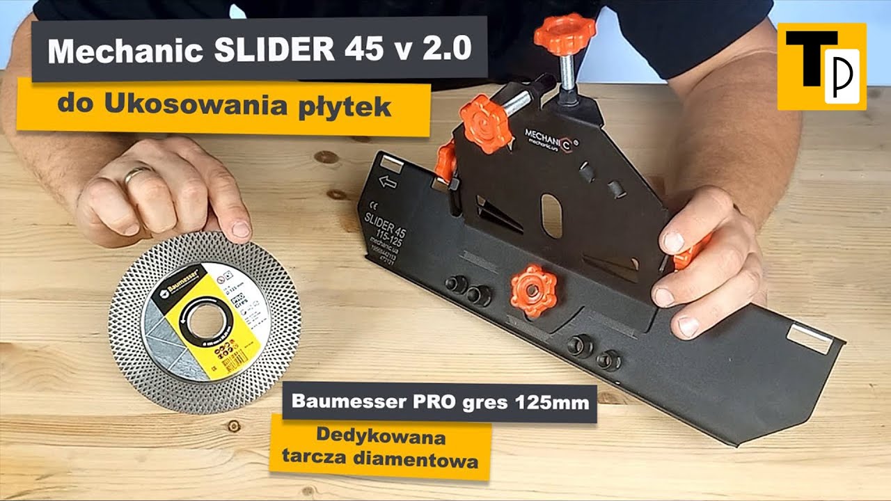 Jak wyszlifować płytki do kąta 45  test taniego Slidera 45 V2  - TEST i PREZENTACJA