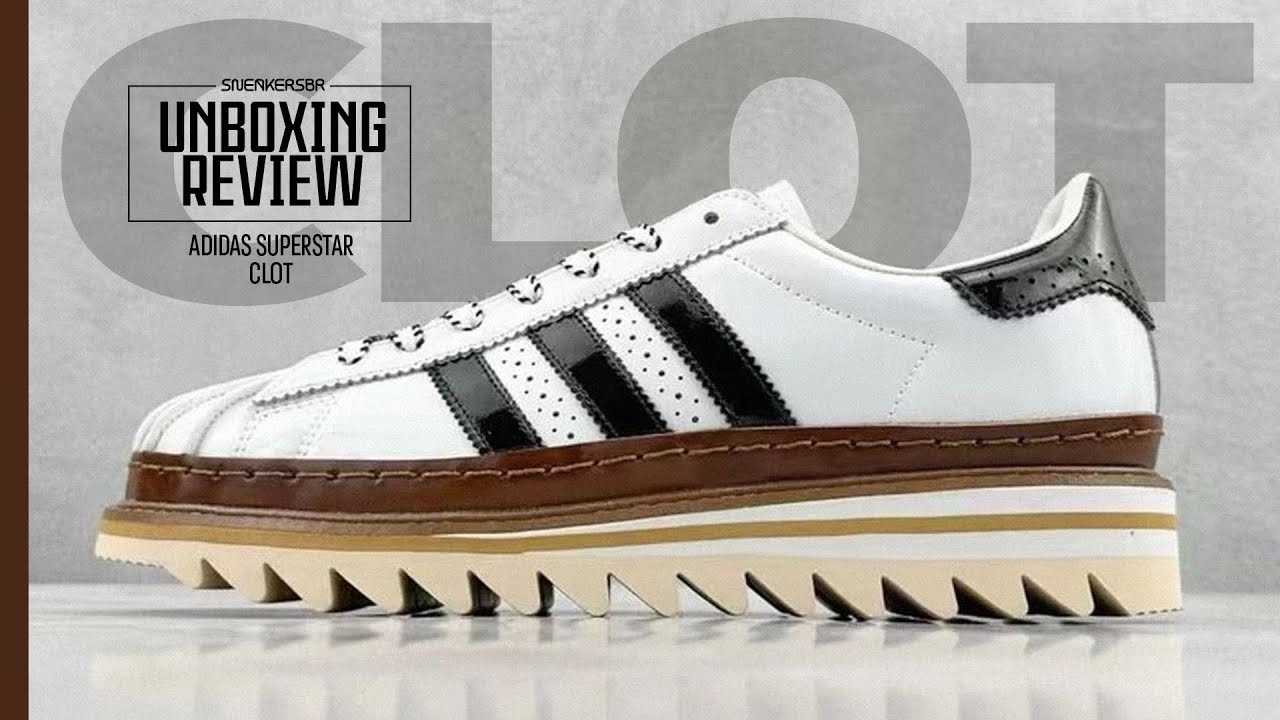 O SUPERSTAR FICOU MAIS ELEGANTE NAS MÃOS DA CLOT | UNBOXING+REVIEW adidas Superstar x CLOT