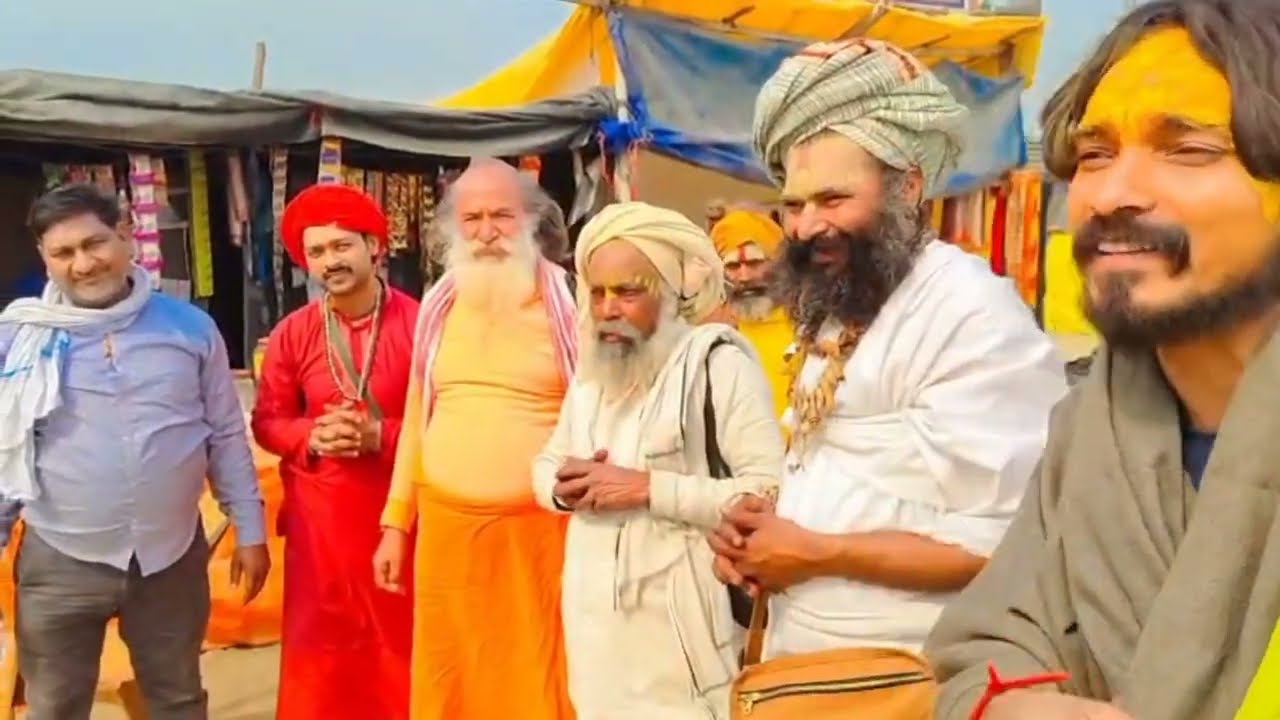 माघ मेला प्रयागराज में चिंताहरण महादेव मंदिर के पुजारी बाबा का हुआ आगमन 