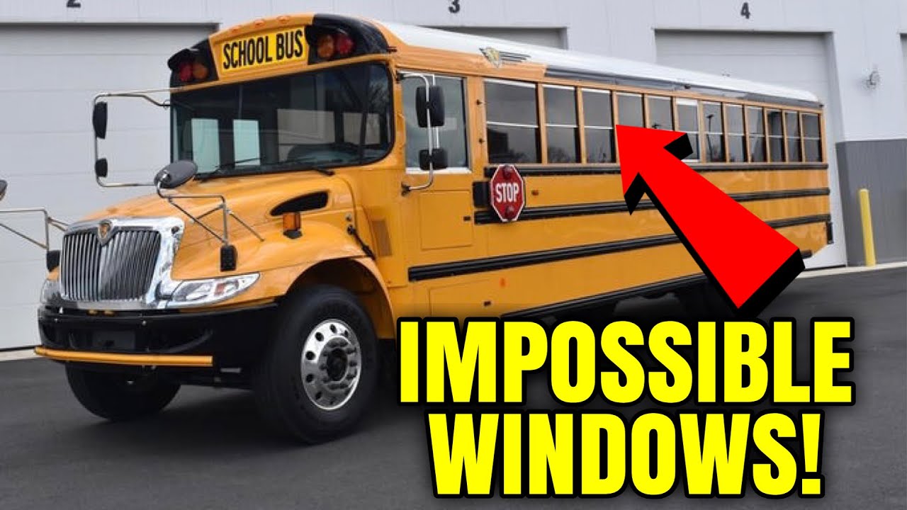 WHY ARE SCHOOL BUS WINDOWS SO HARD TO OPEN?