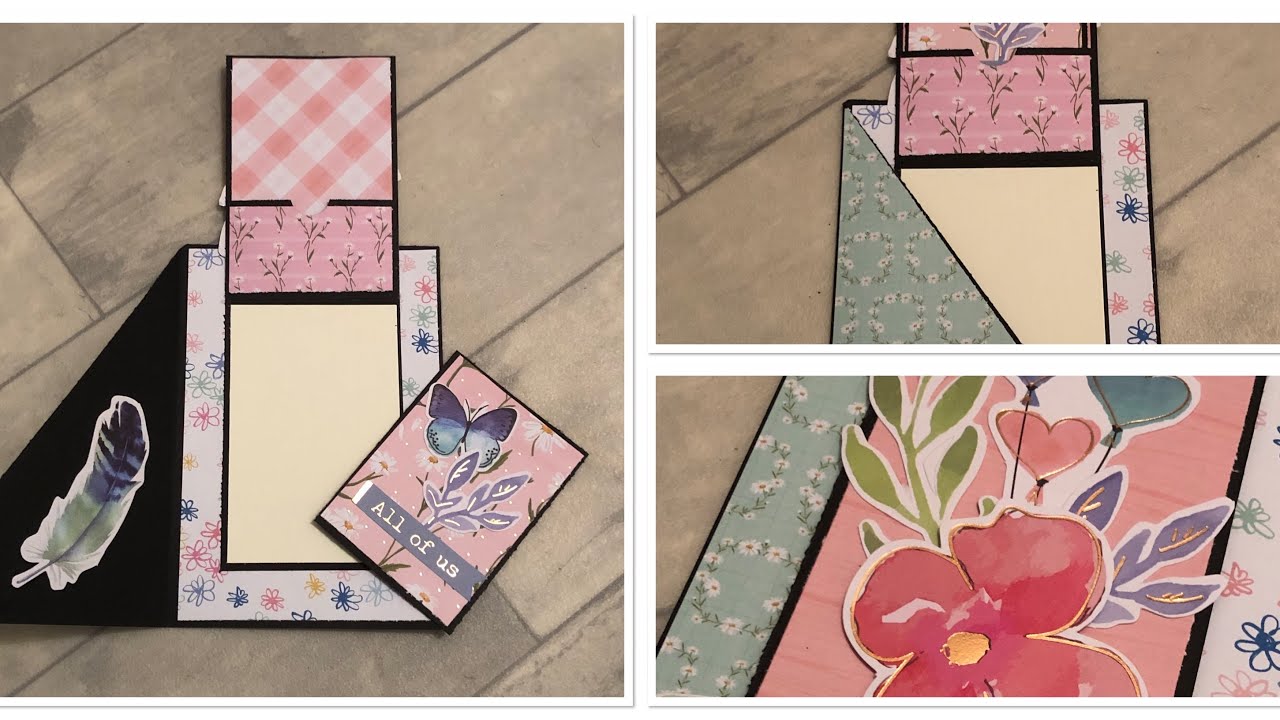 tuto carte pliage originale pour offrir carte cadeau / FACILE