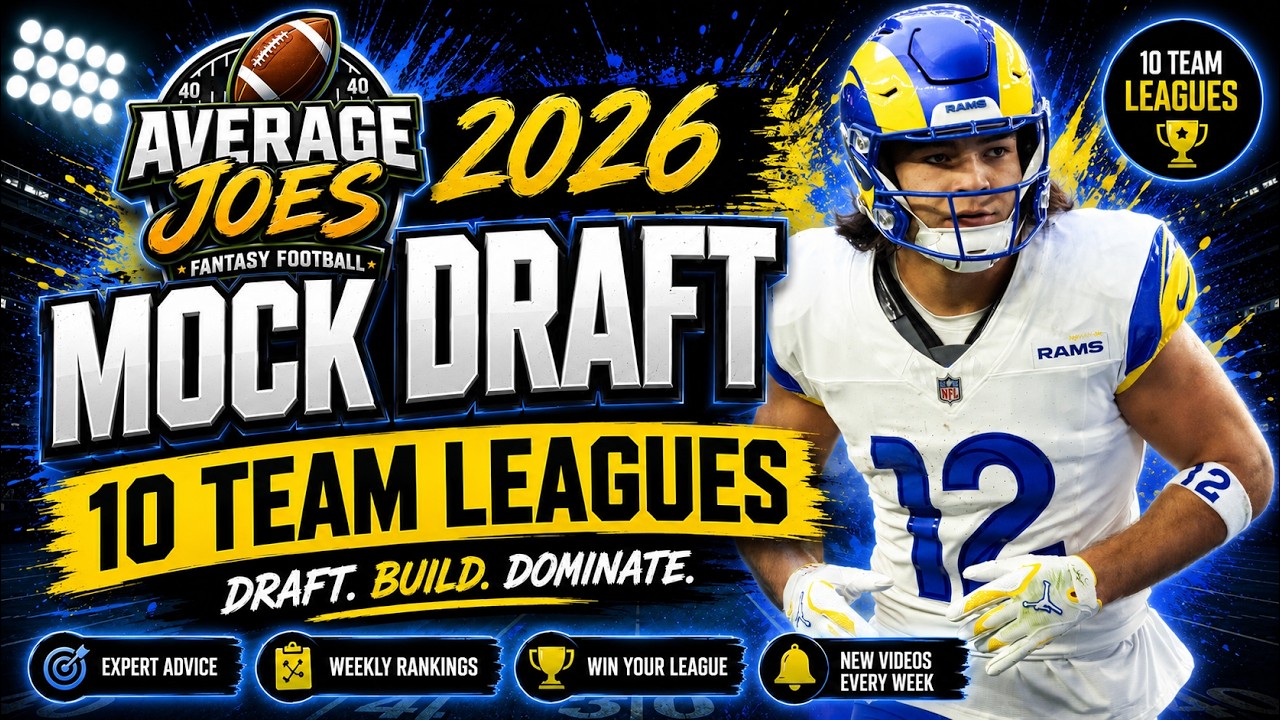10-Team Full PPR Fantasy Football Mock Draft 2026 | Winning Draft Strategy 🔥