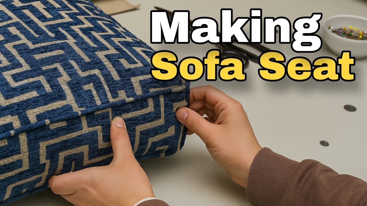 Making a Custom Sofa Seat from Scratch | Upholstery Tutorial