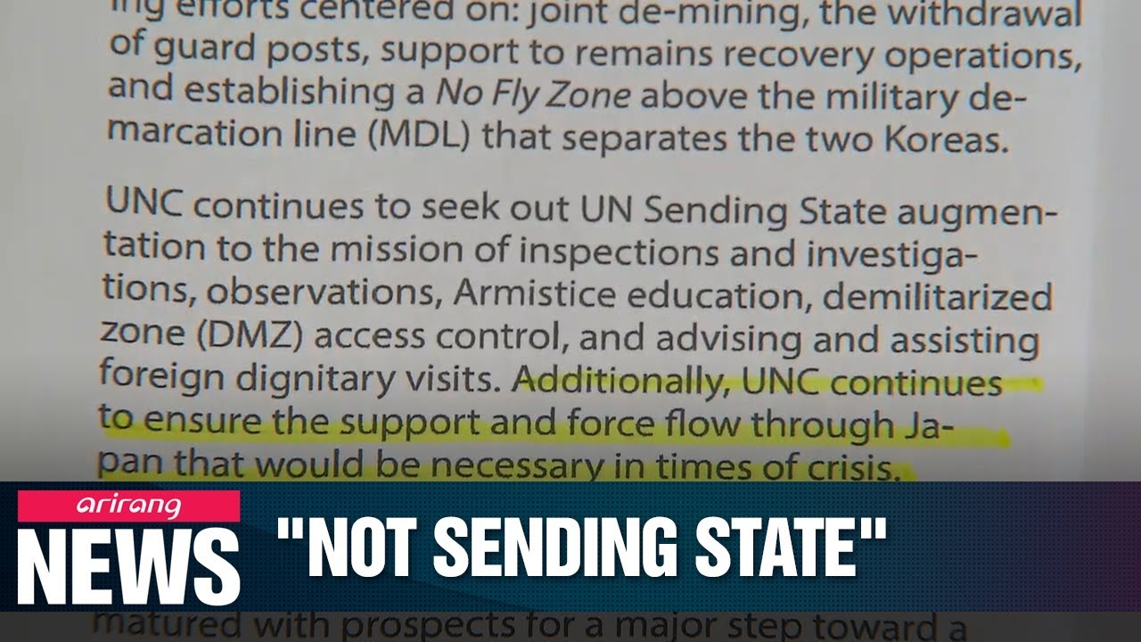 UN Command says it has not offered Japan Sending State designation