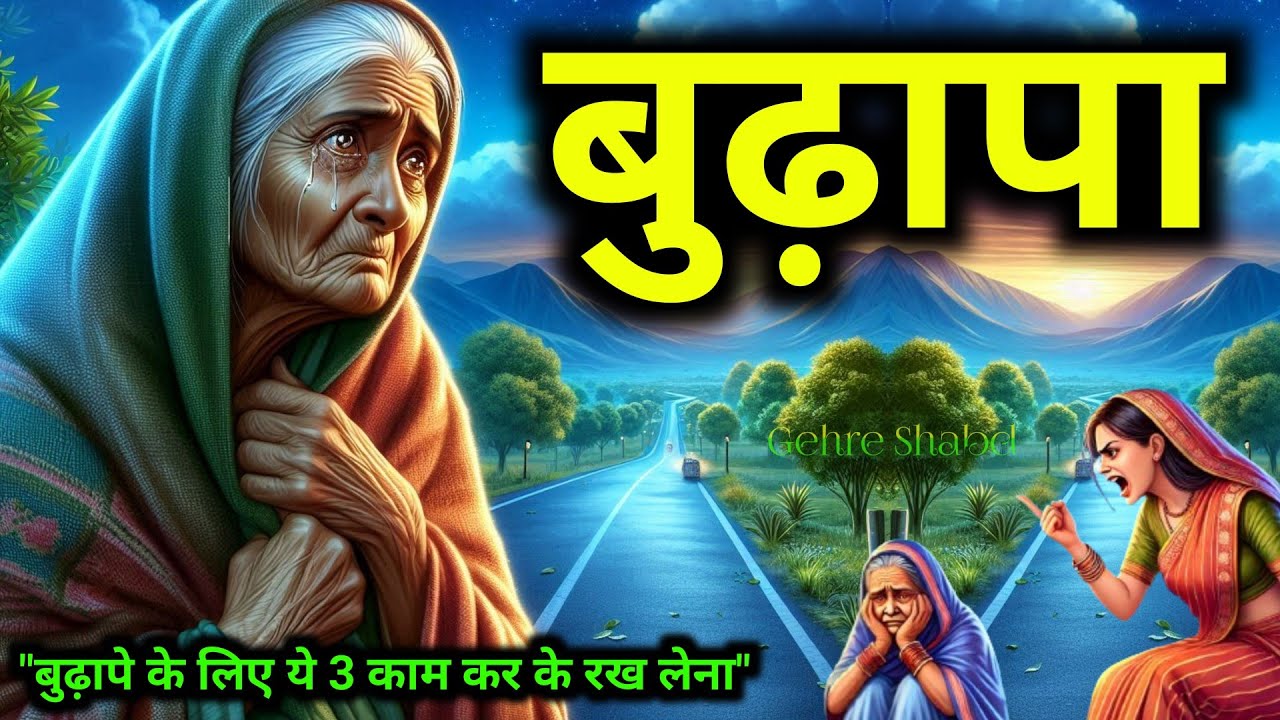 हर बुढ़ापे की सच्चाई और सबक। एक अकेली मां की कहानी l Gehre Shabd l Motivationa Hindi story