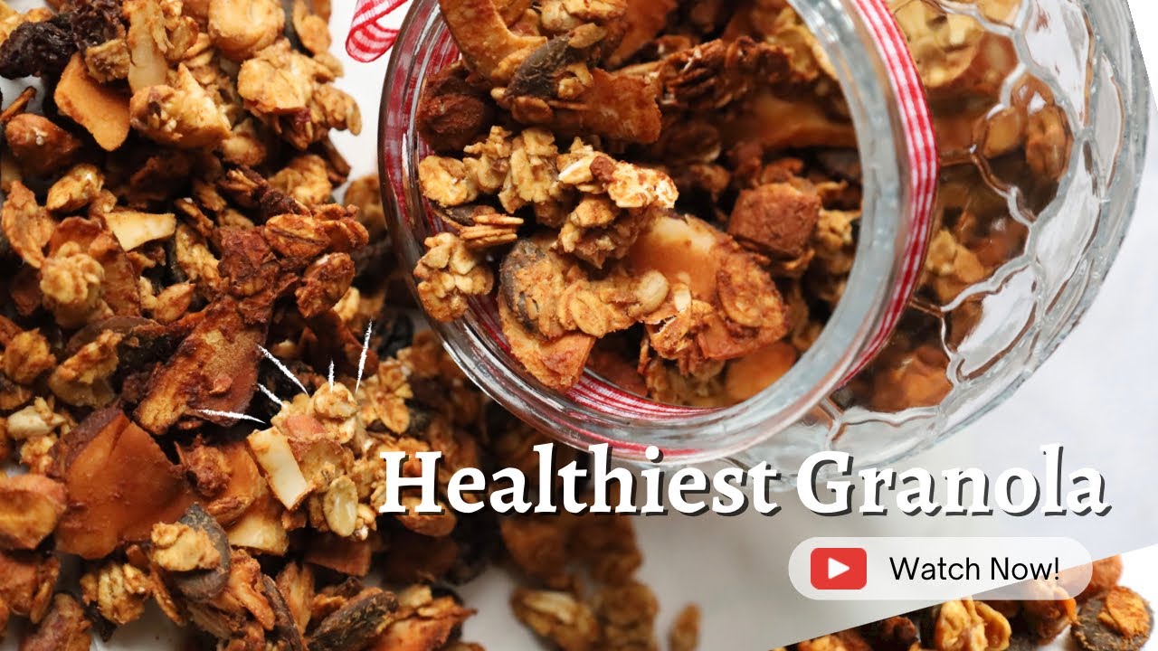 Healthiest Homemade Granola | No oil No Sugar | Healthy Breakfast