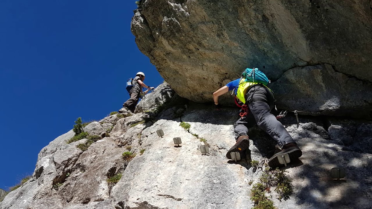 &Uuml;bungsklettersteig im Rofan