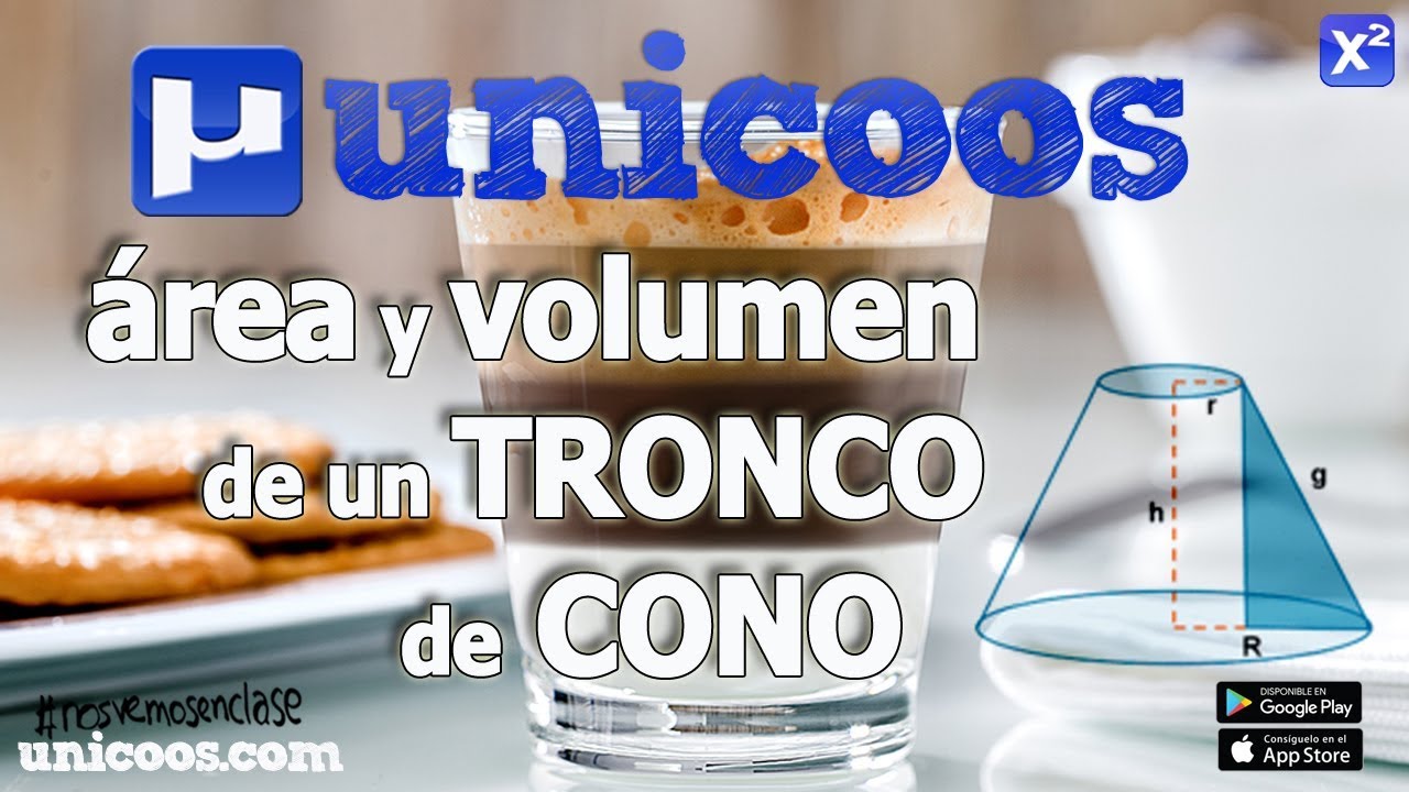 Volumen y superficie de un TRONCO DE CONO - SECUNDARIA (3ºESO)