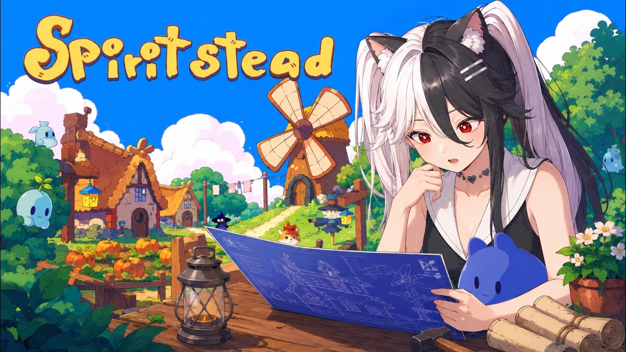 Строим деревню с призраками ▶ Spiritstead Demo