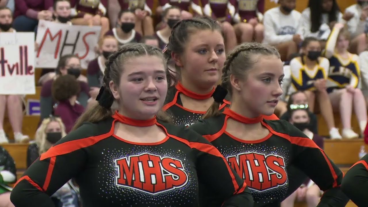 Montville High School at the 2022 ECC Cheerleading Championship