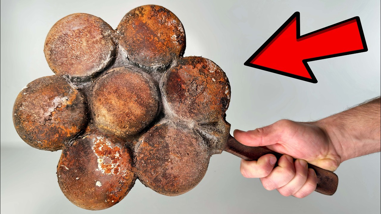 ASMR Rusty Pan Restoration - No Talking