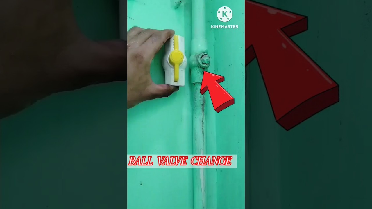 How to replace PVC ball valve! ball valve change! #plumber #plumbing #shorts