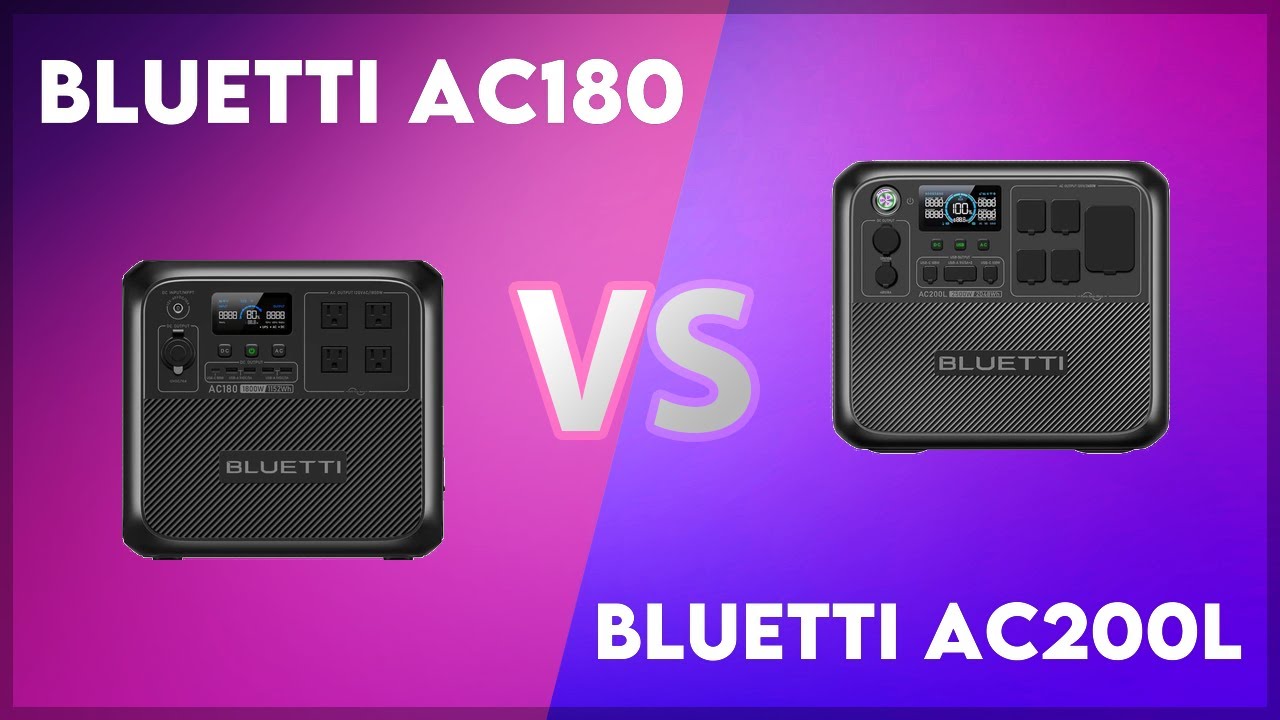 Bluetti AC180 vs Bluetti AC200L Technical Comparison