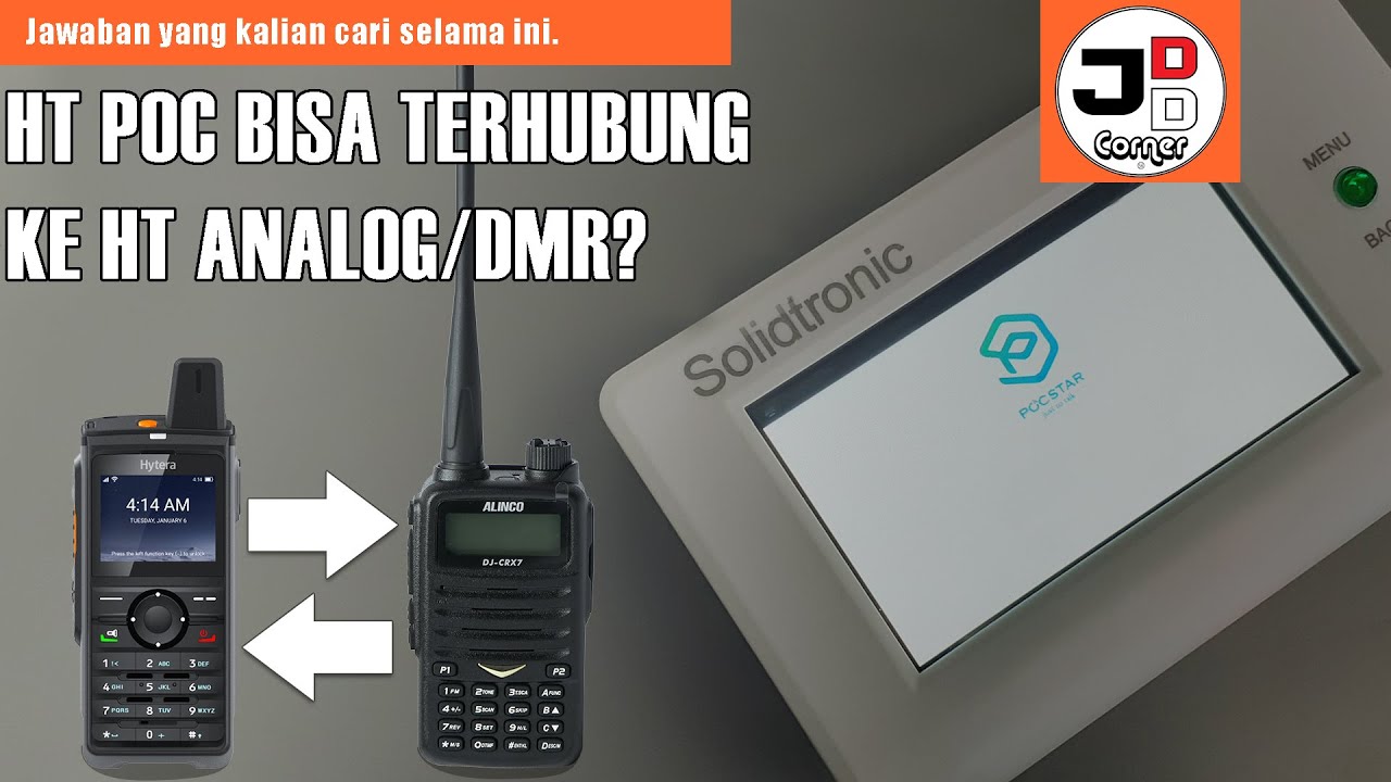 Cara Menghubungkan HT POC Dengan HT Analog / DMR Radio
