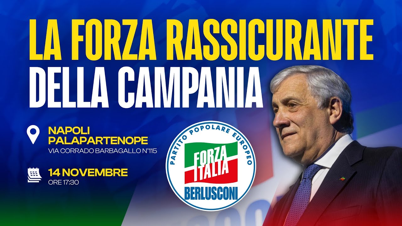 A #Napoli con Forza Italia per dare alla Campania il buongoverno del centrodestra.