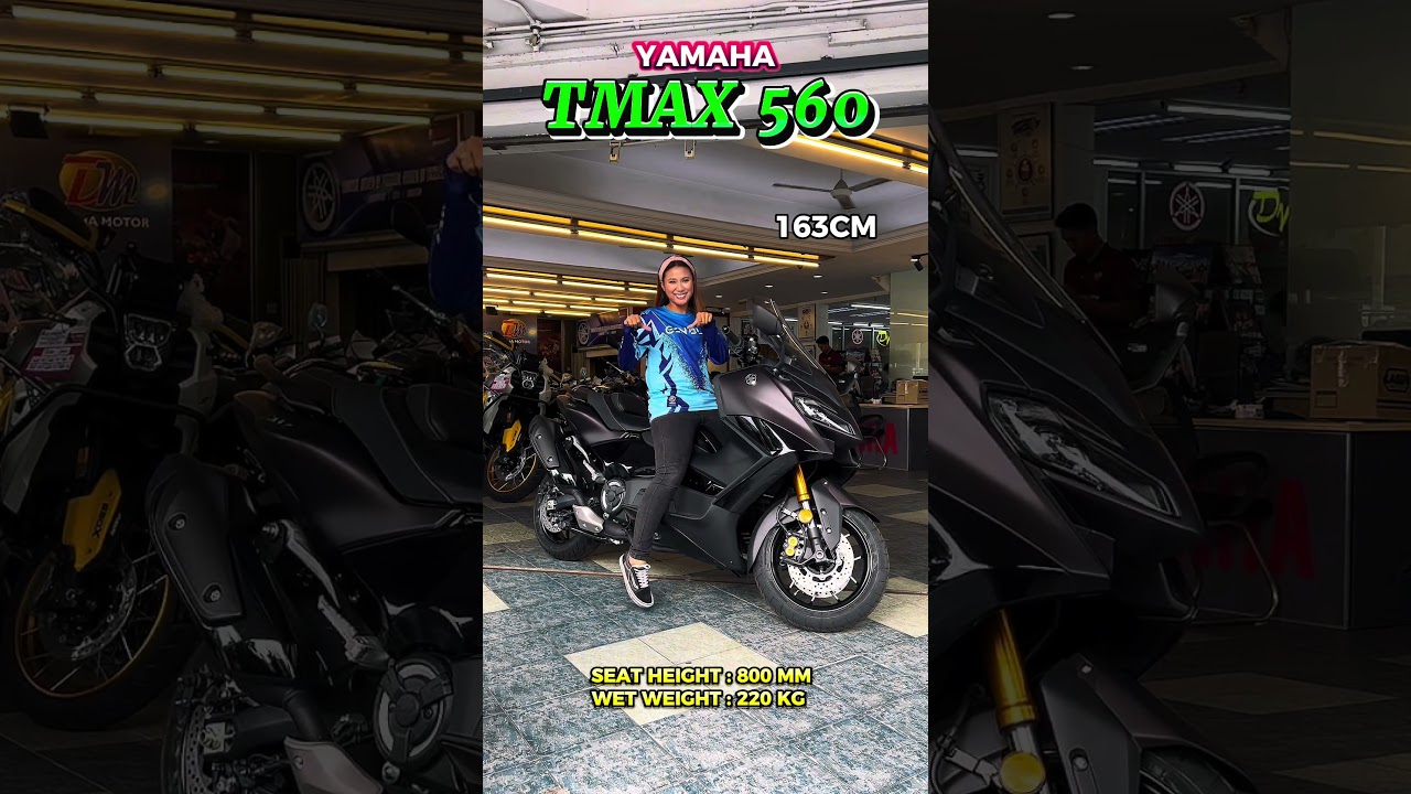 Yamaha TMAX 560 Seat Height Test 🔥 #darmamotor #yamaha #tmax #tmax560 #scooter #fyp